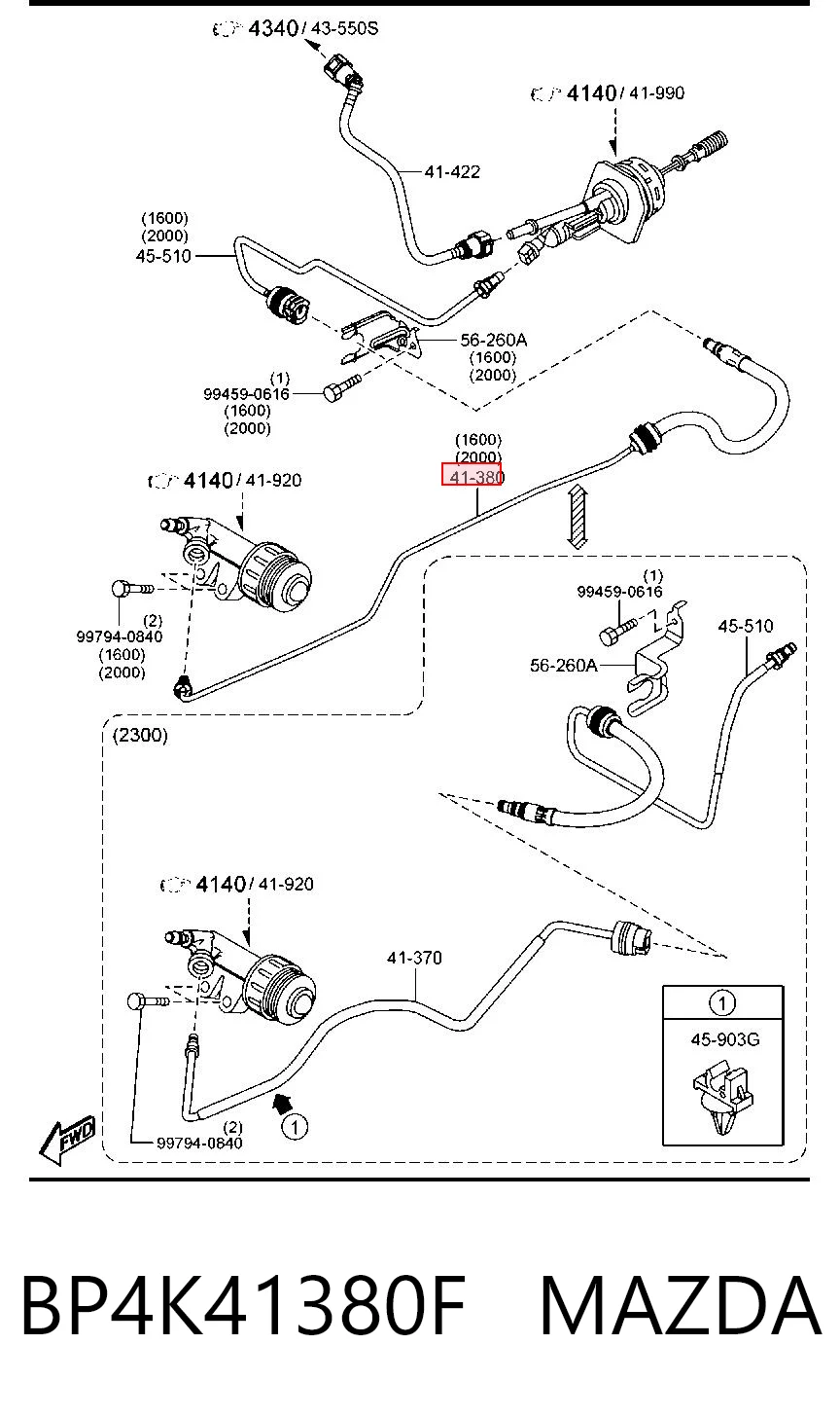 BP4K41380F Mazda