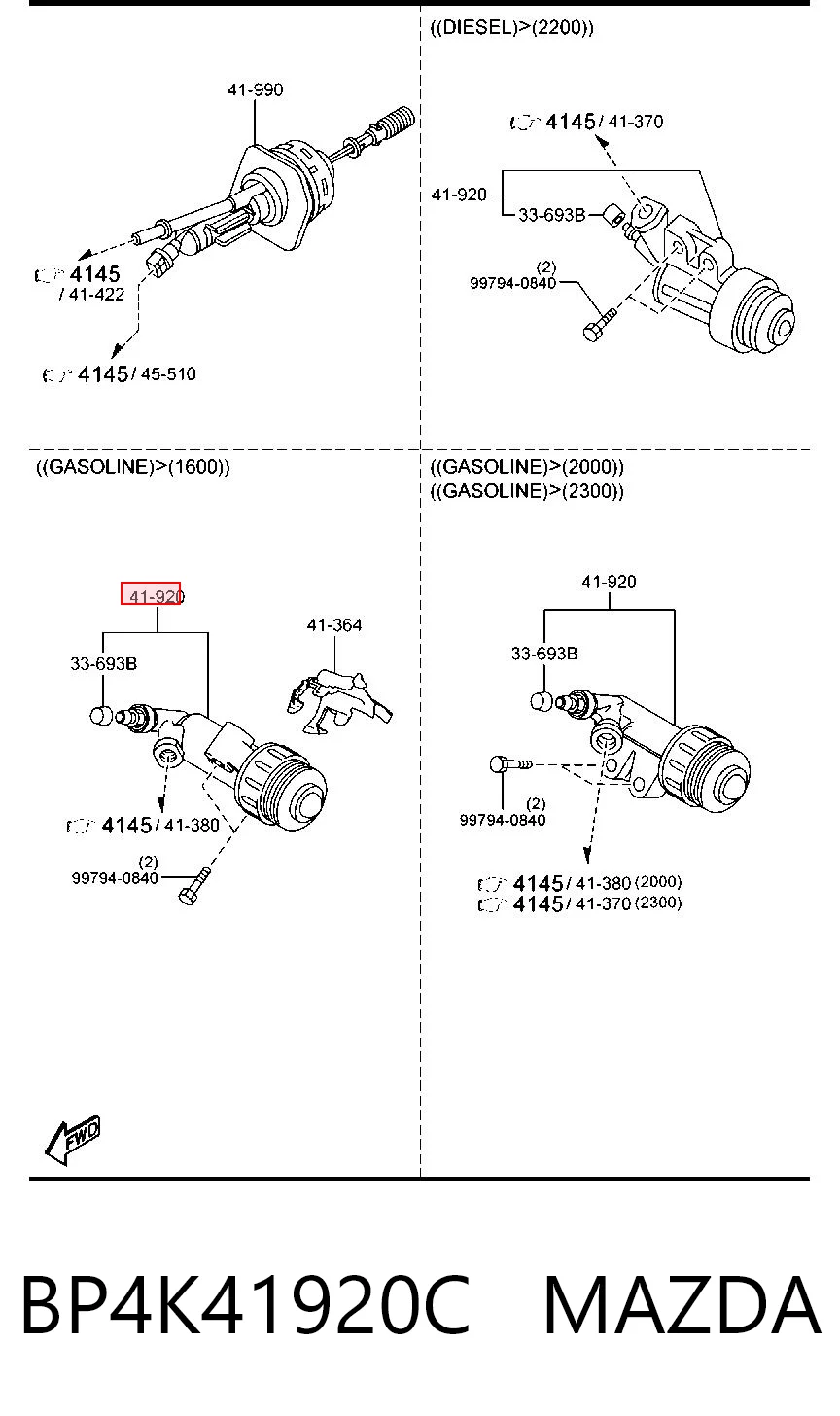 BP4K41920C Mazda