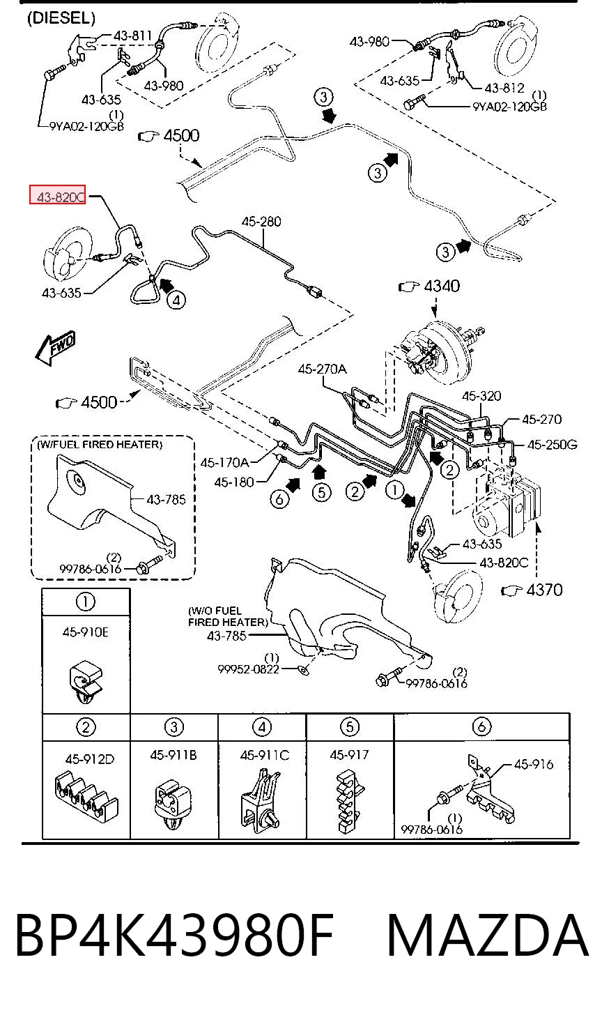 BP4K43980F Mazda