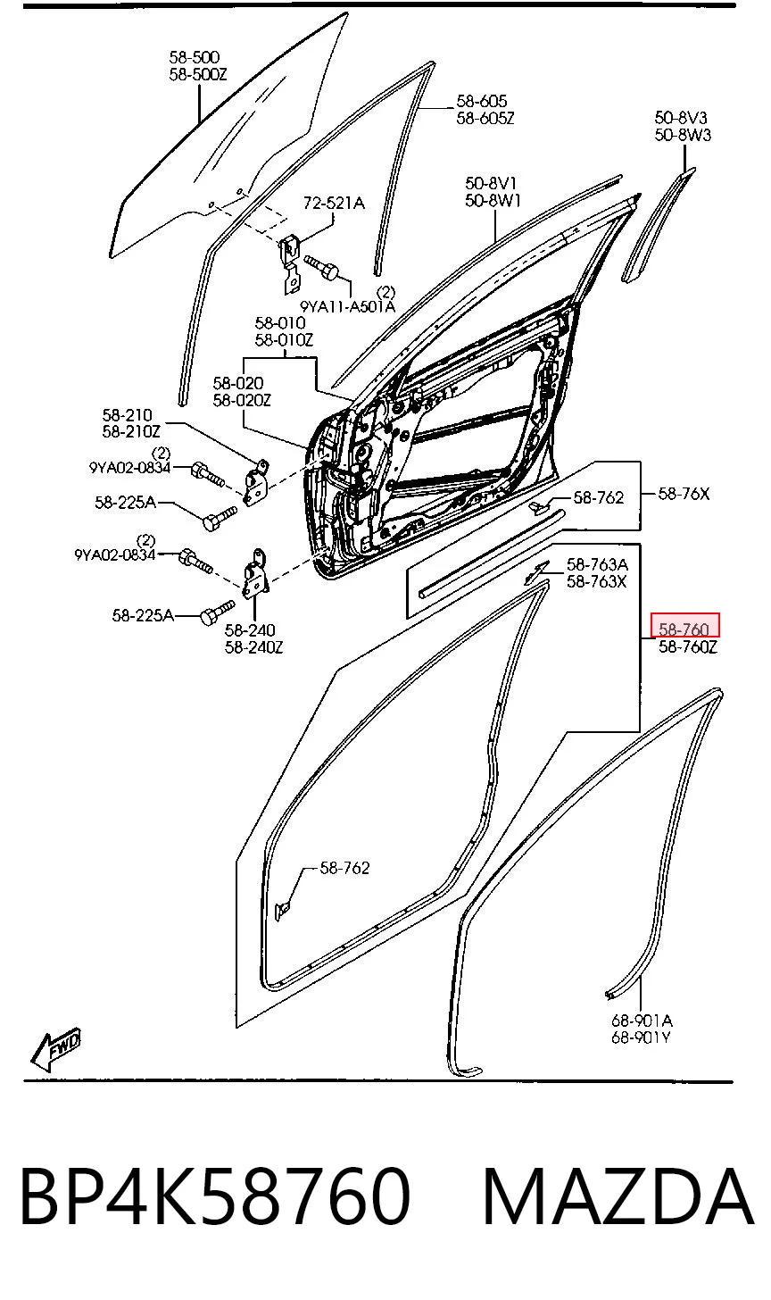 BP4K58760 Mazda