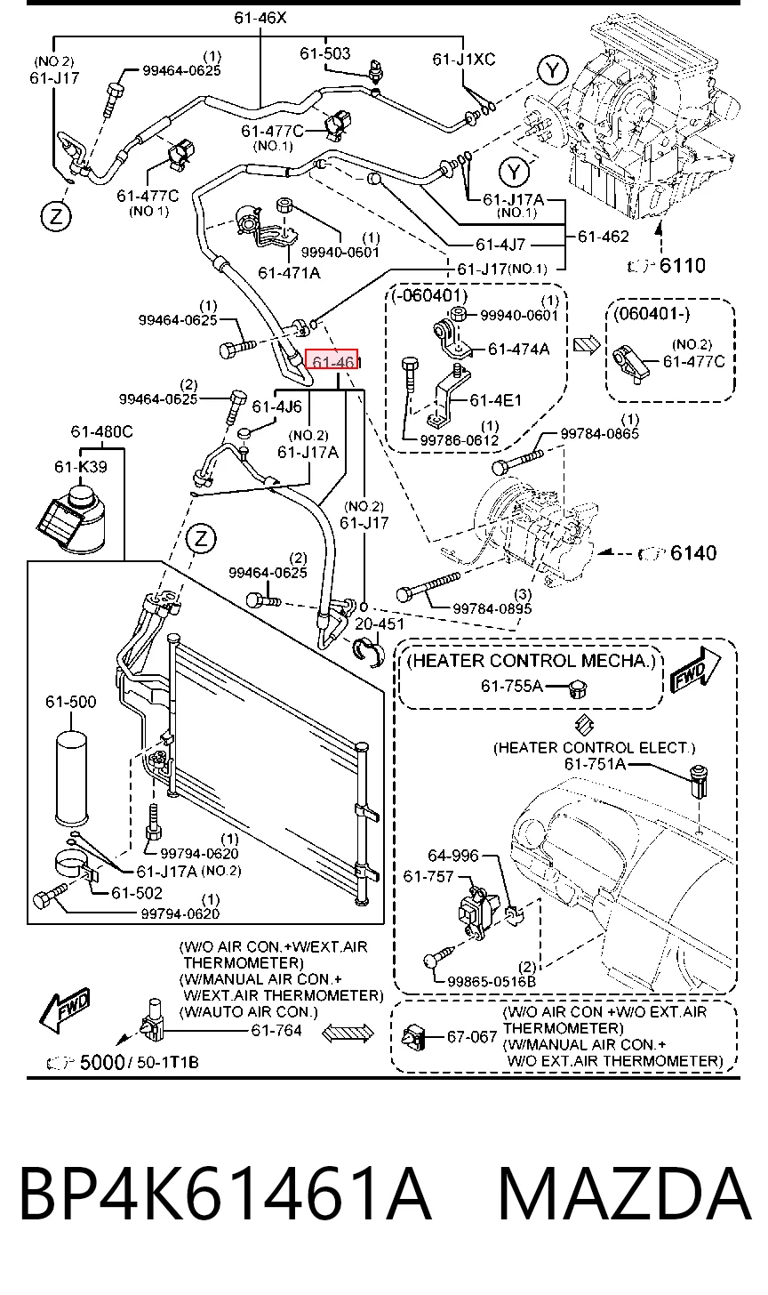 BP4K61461A Mazda