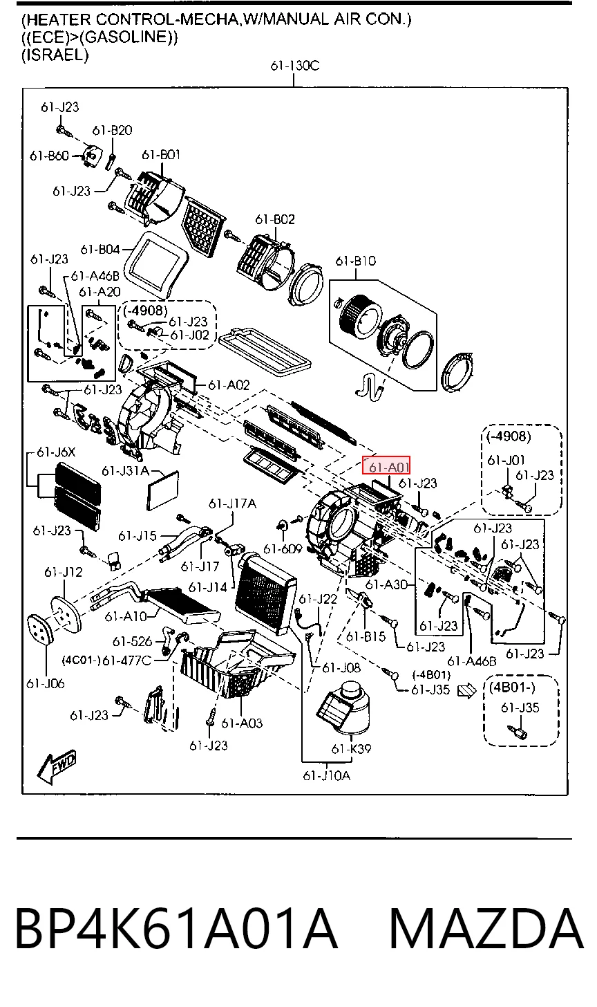BP4K61A01A Mazda