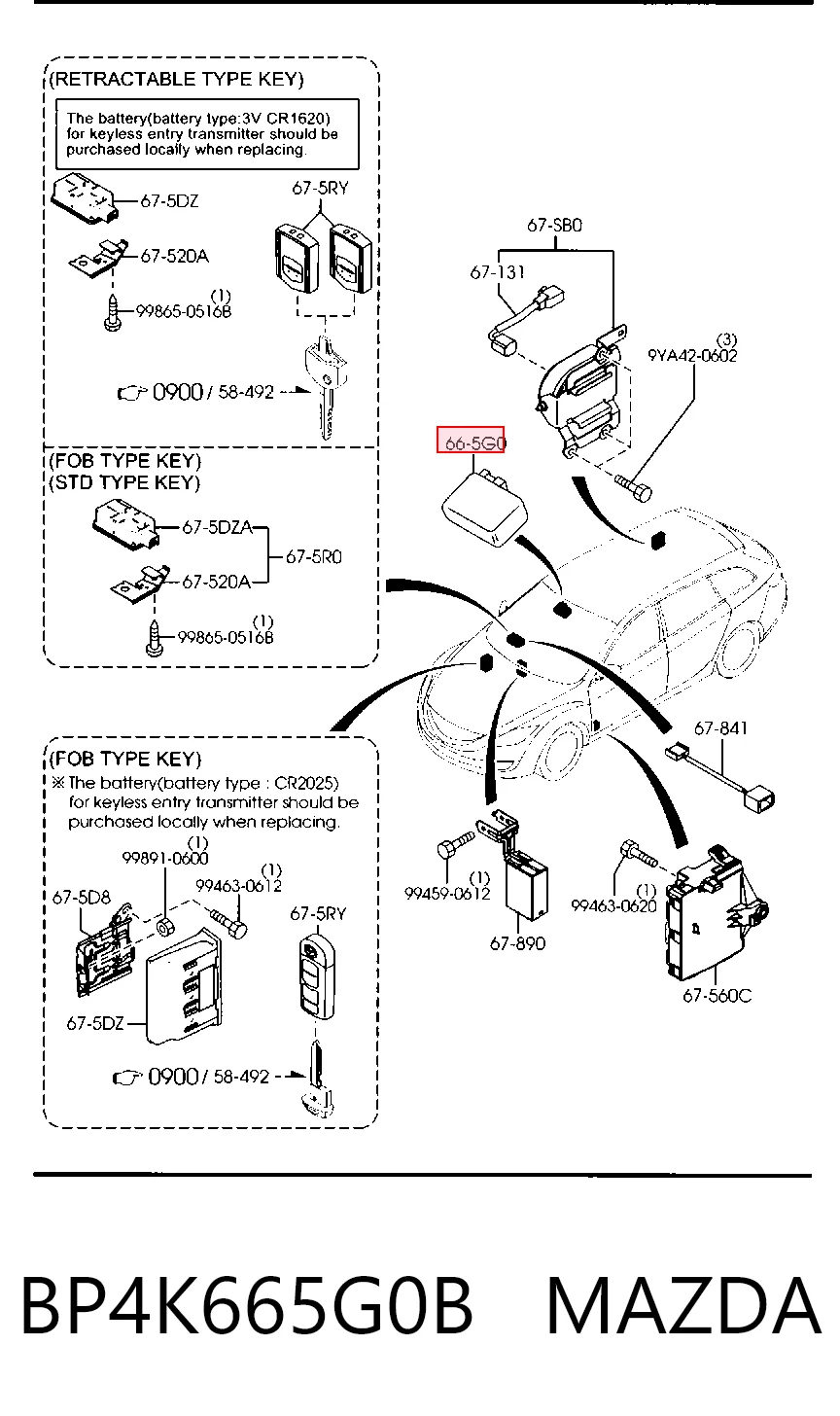 BP4K665G0B Mazda