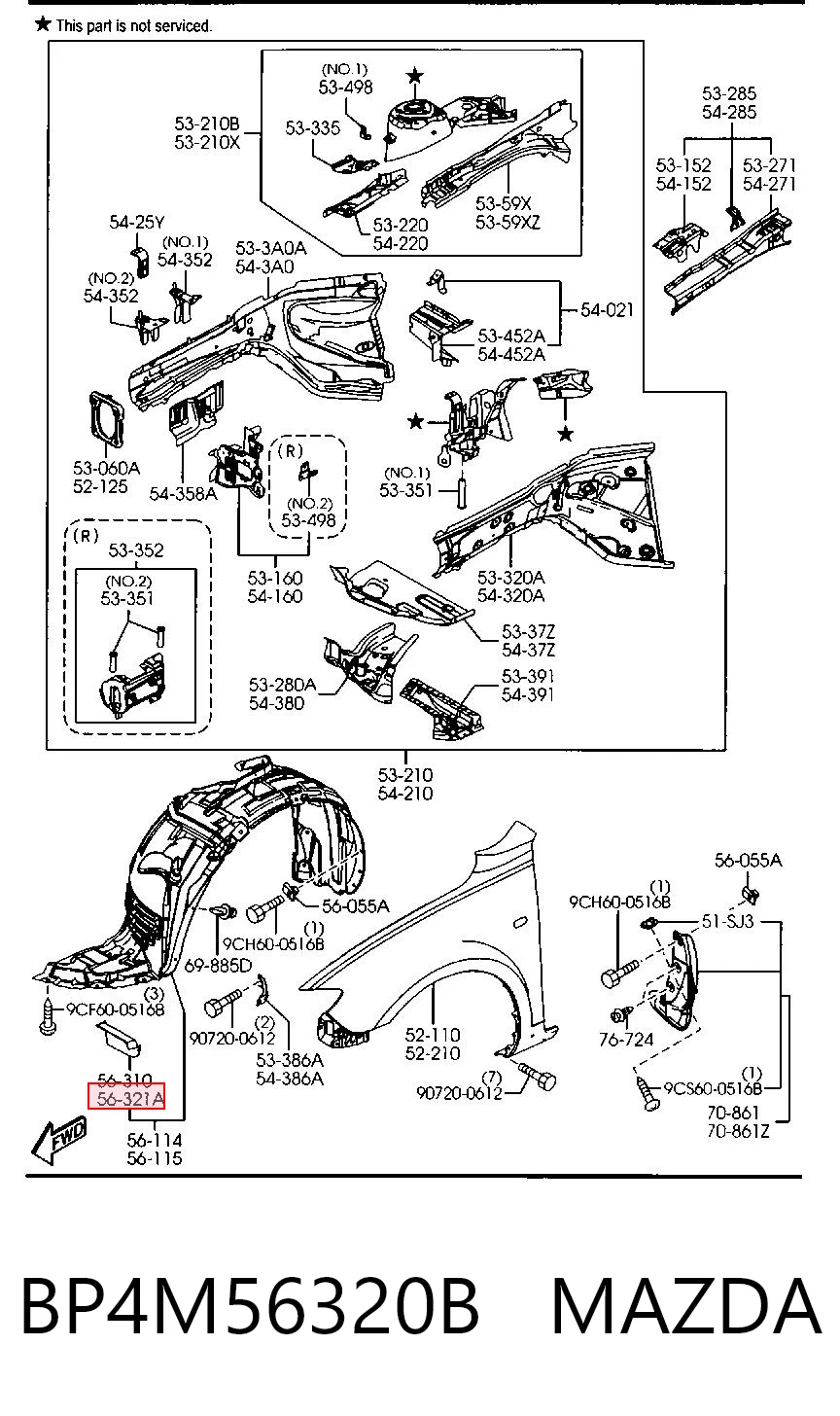 BP4M56320B Mazda