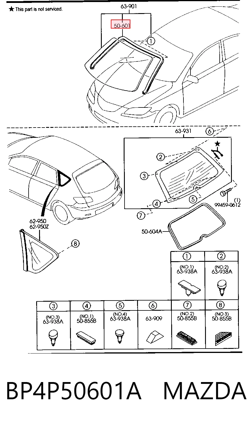 Comprar Moldura de parabrisas Mazda 3  BK12 a bajo precio