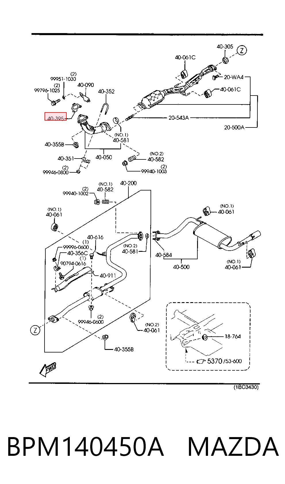 Comprar Junta de escape Mazda 323 F IV BG