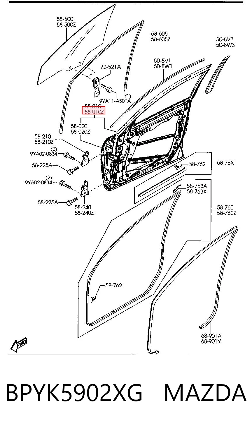 Puerta de coche, delantera, izquierda Mazda 3 hatchback (BK) (2003 - 2009) precio, desde 213,44 EUR