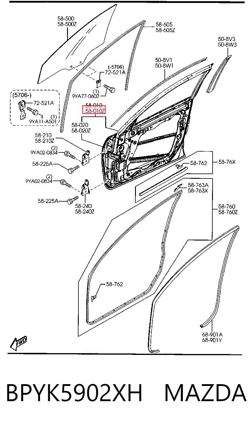 Comprar Puerta delantera izquierda Mazda 3  BK