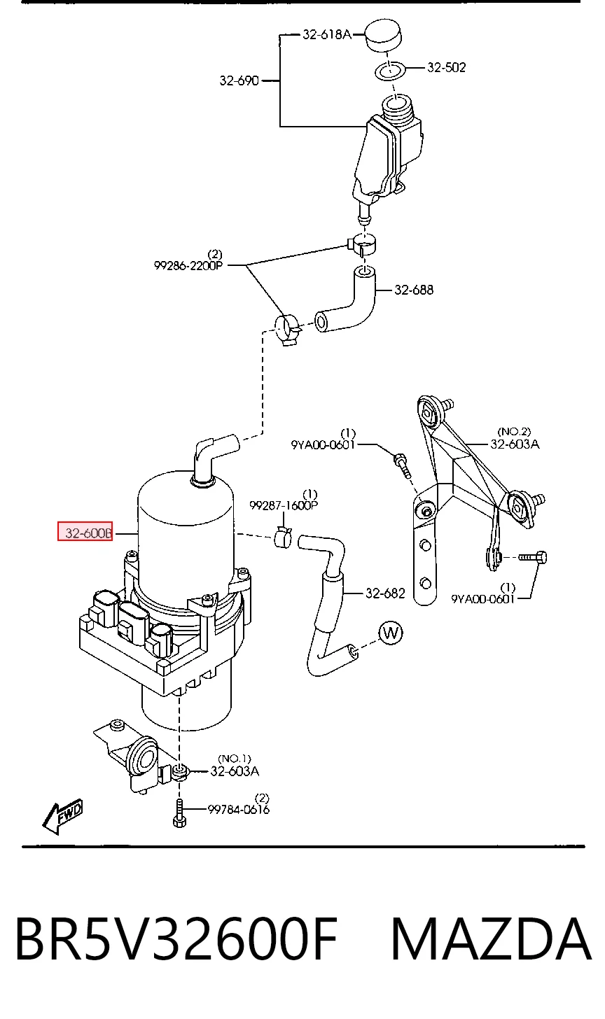Bomba hidráulica de dirección para Mazda 5 I CR