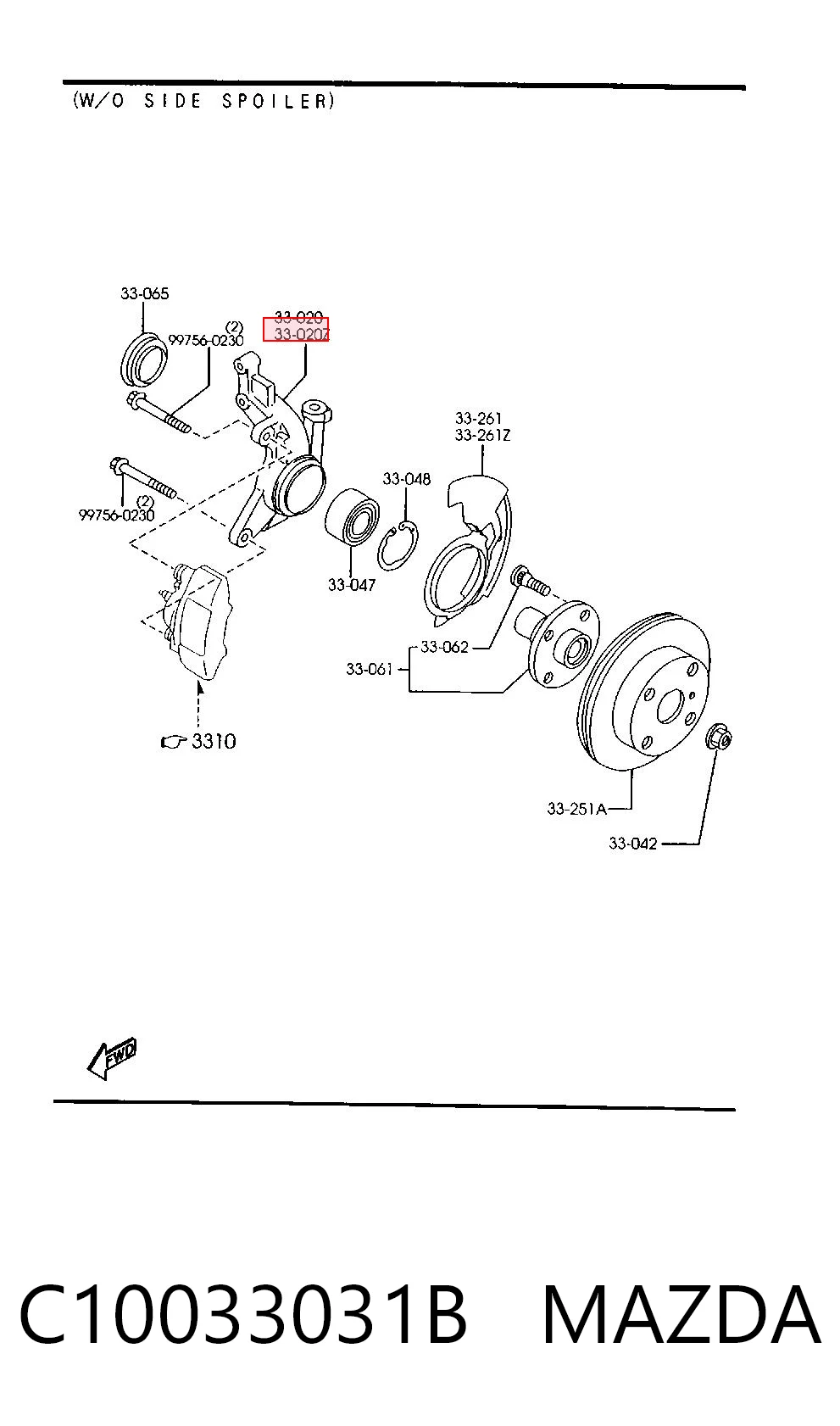 C10033031B Mazda