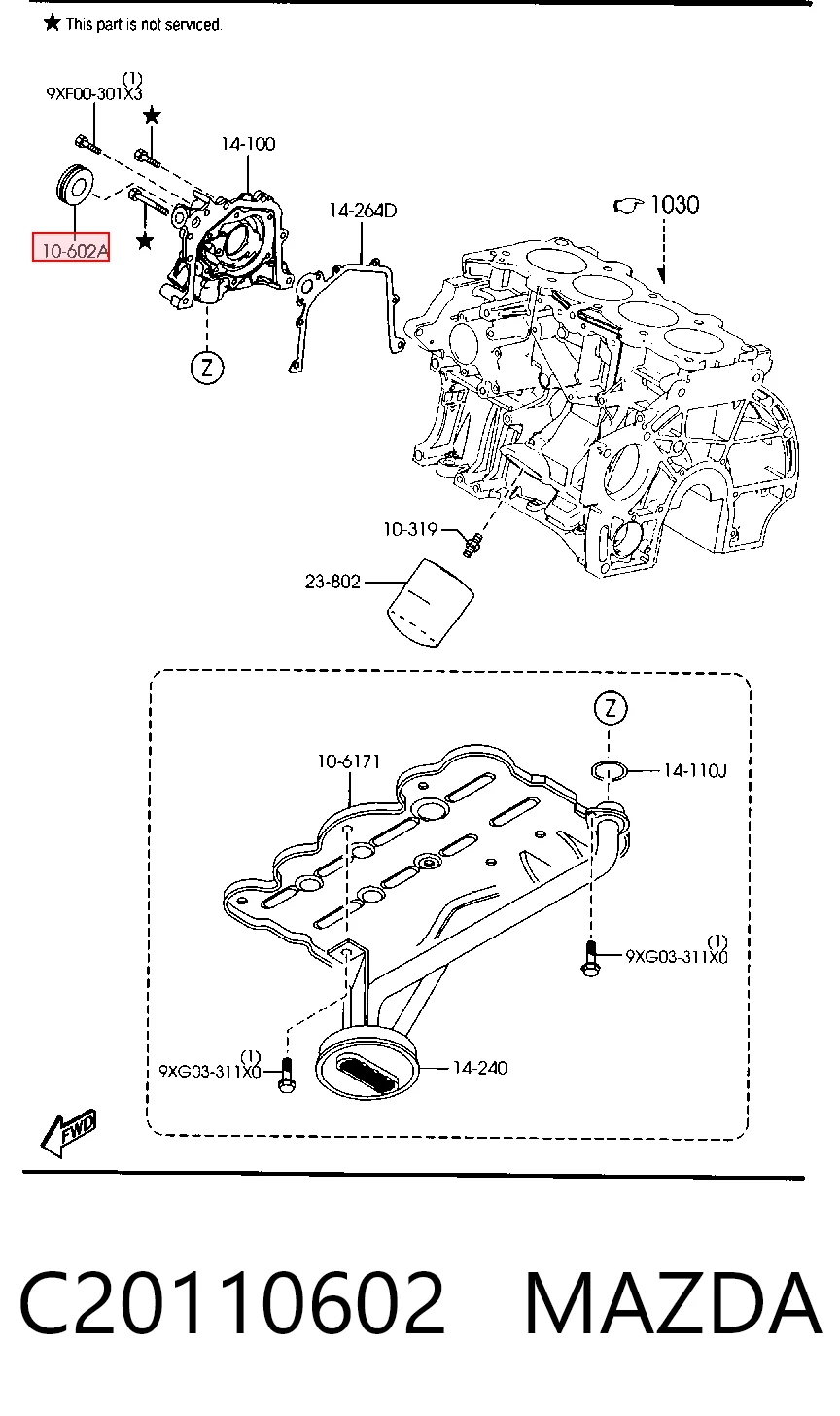 Retén del cigüeñal frontal Ford S-Max (2015-2026)