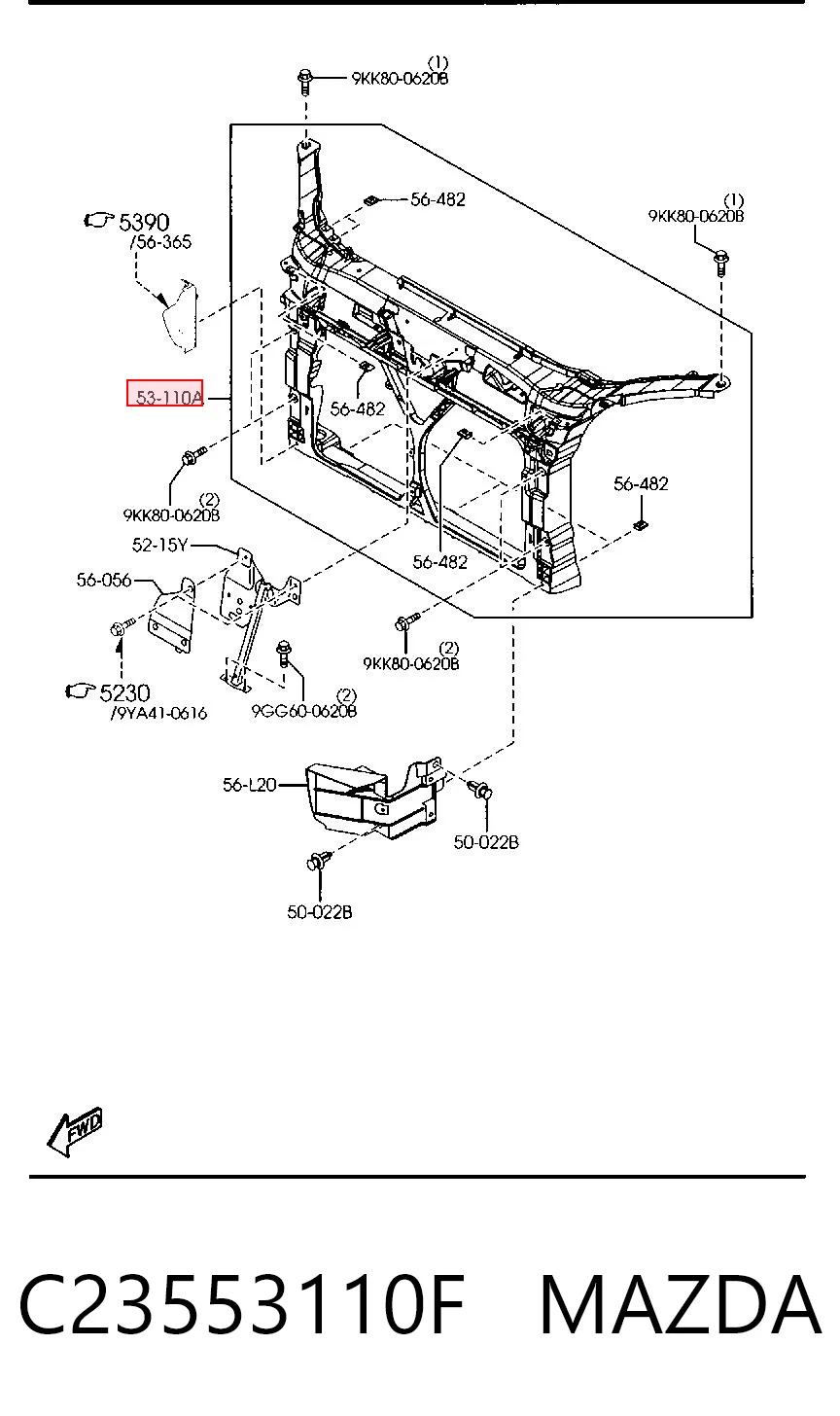 Comprar Soporte de radiador Mazda 5 II CR