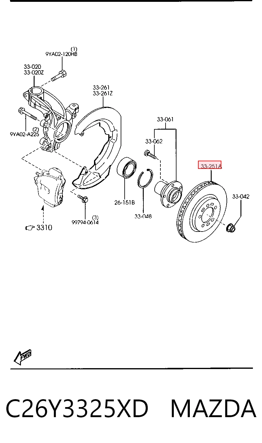 C26Y3325XD Mazda