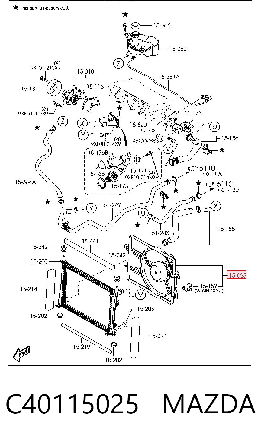 Comprar Ventilador eléctrico de refrigeración completo (motor y hélice) Mazda 2 DY a bajo precio