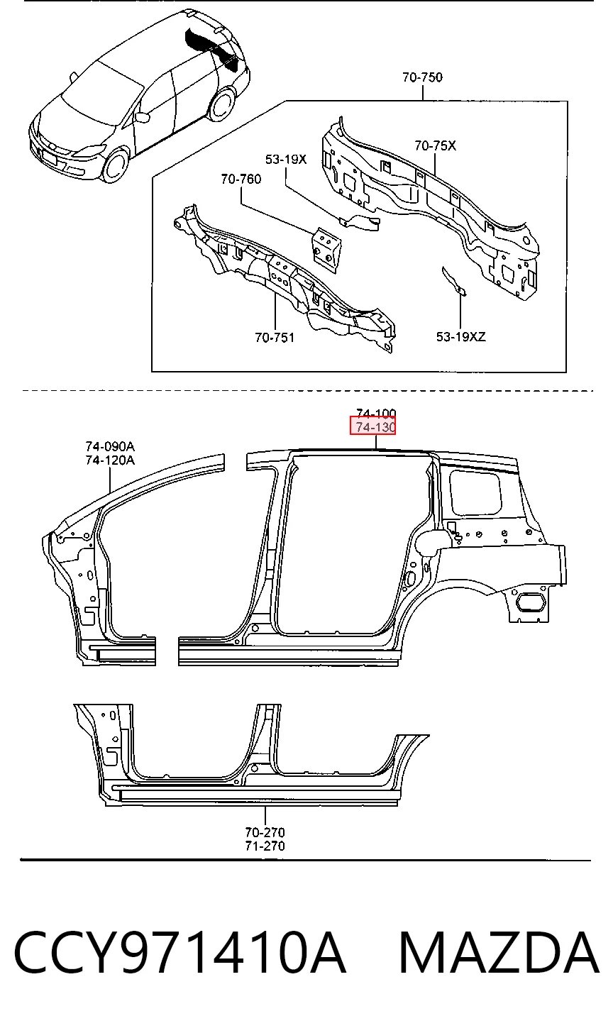 CCY971410A Mazda