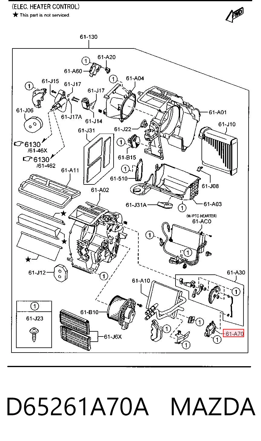 D65261A70A Mazda