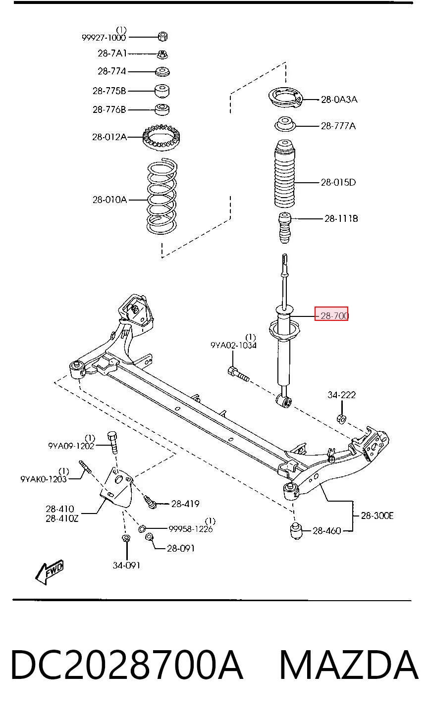 DC2028700A Mazda