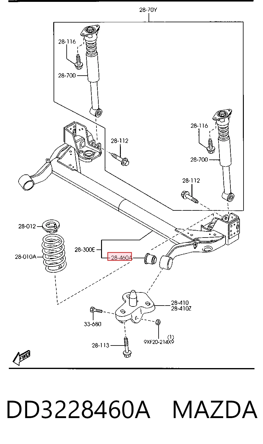 silentblock del eje trasero 2  hatchback (2003-2007) original desde 15,84 €