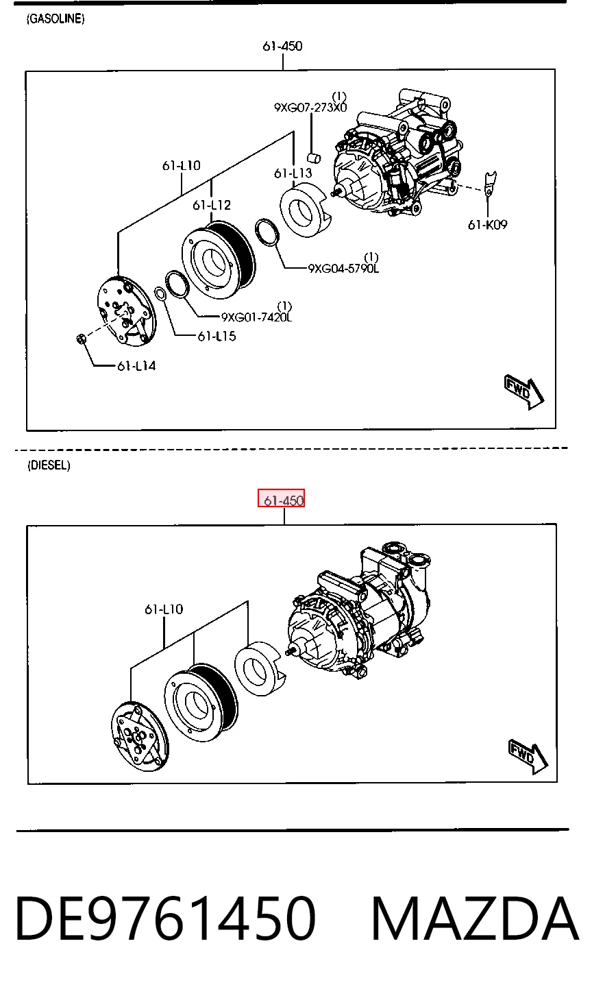 DE9761450 Mazda