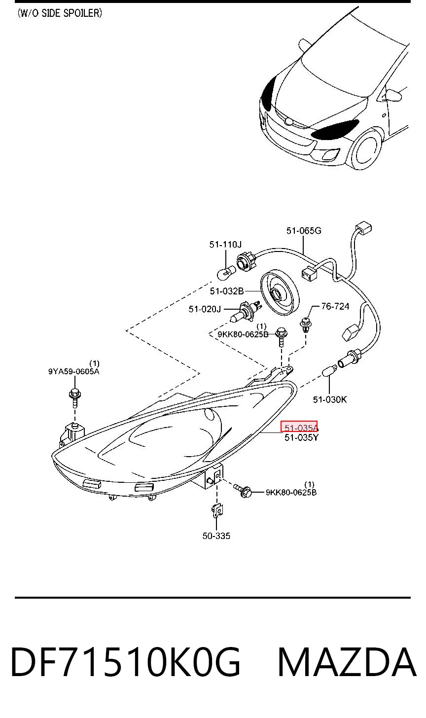 DF71510K0G Mazda