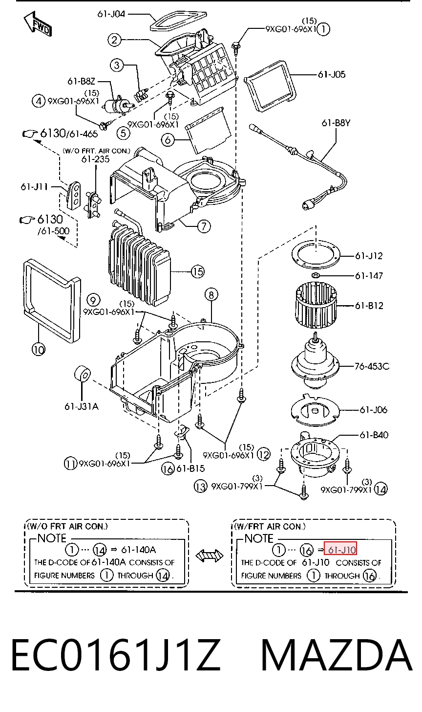 Evaporador de aire acondicionado para Ford Maverick 1N2