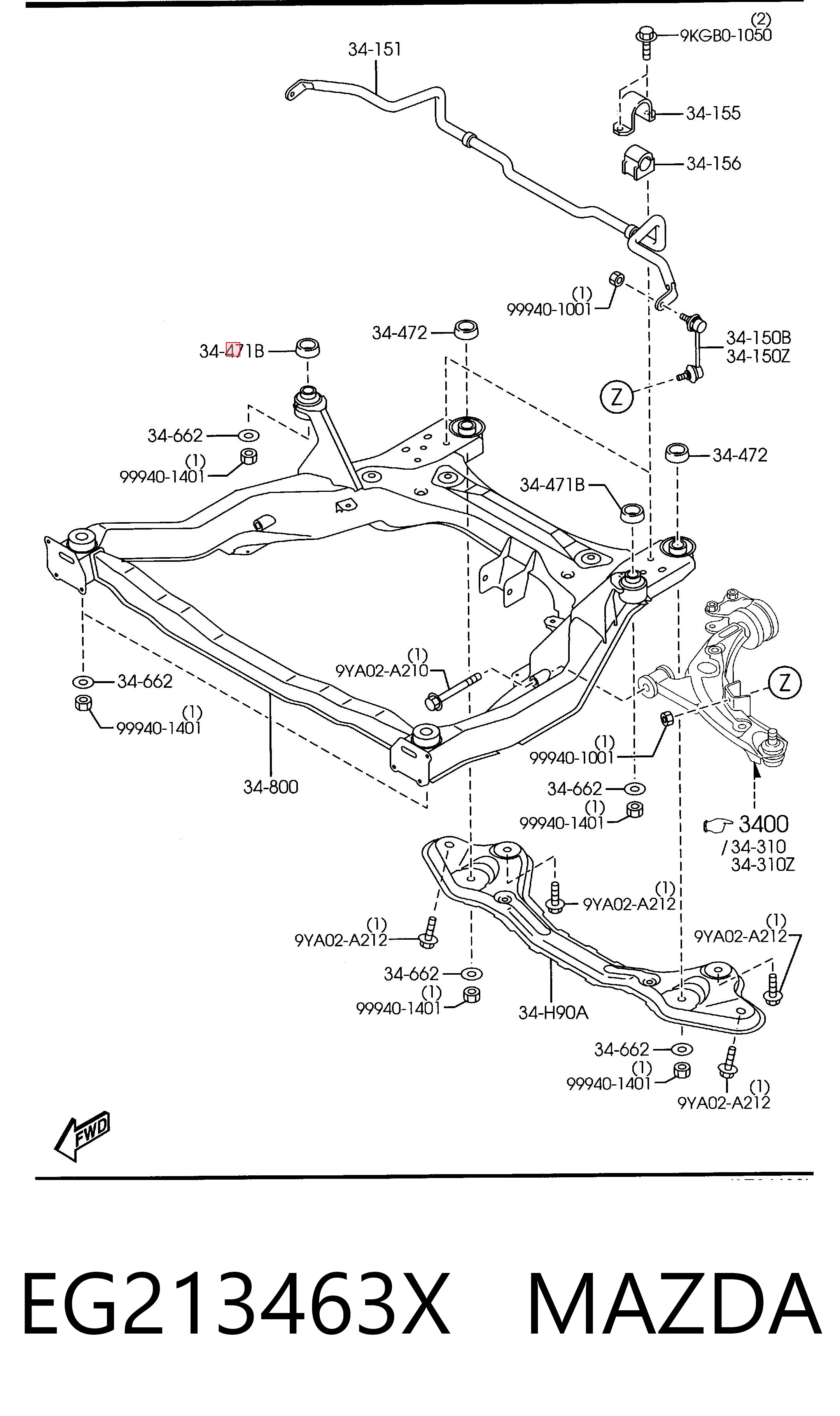EG213463X Mazda