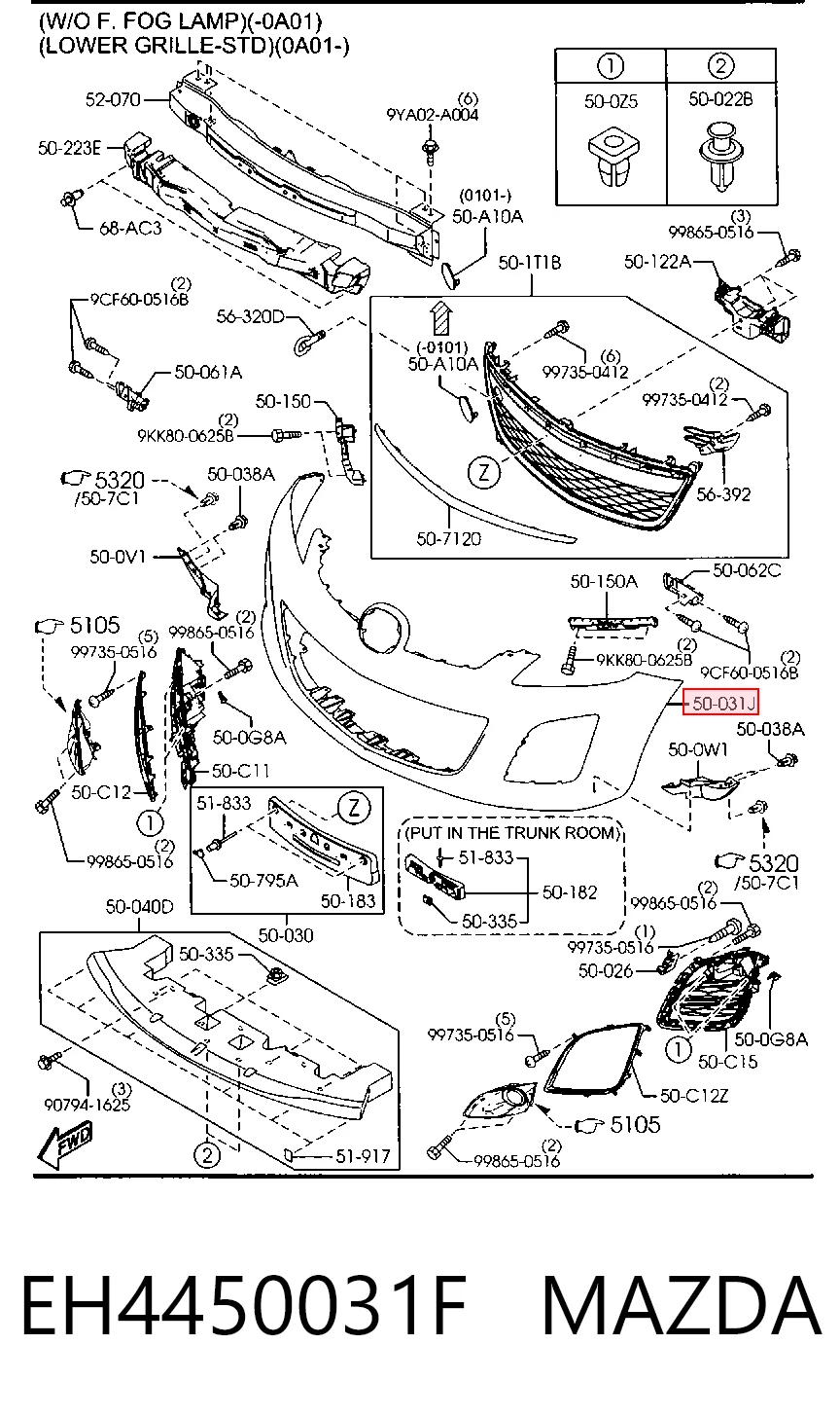 Paragolpes delantero para Mazda CX-7  ER