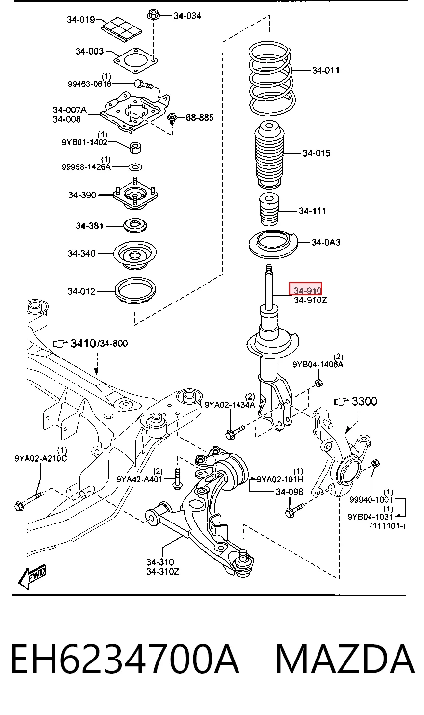 EH6234700A Mazda
