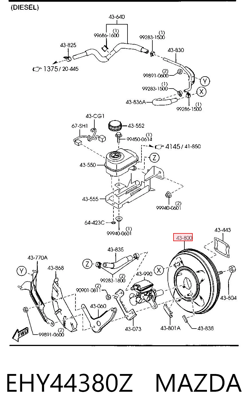 Servofreno para Mazda CX-7  ER