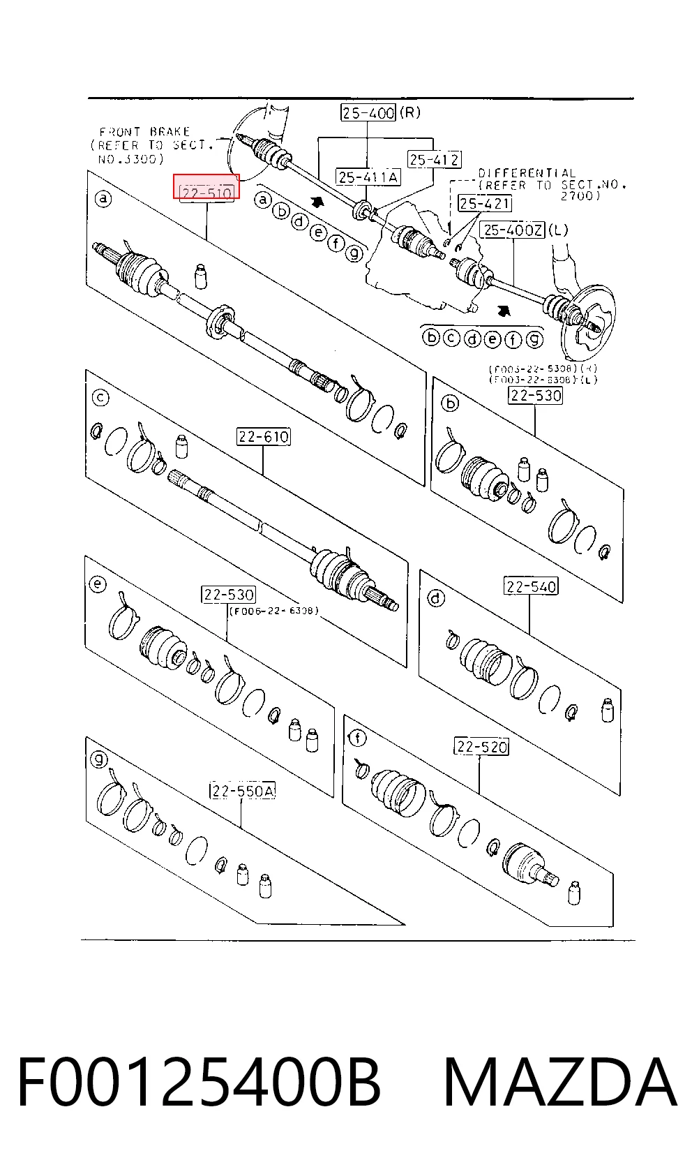 F00125400B Mazda