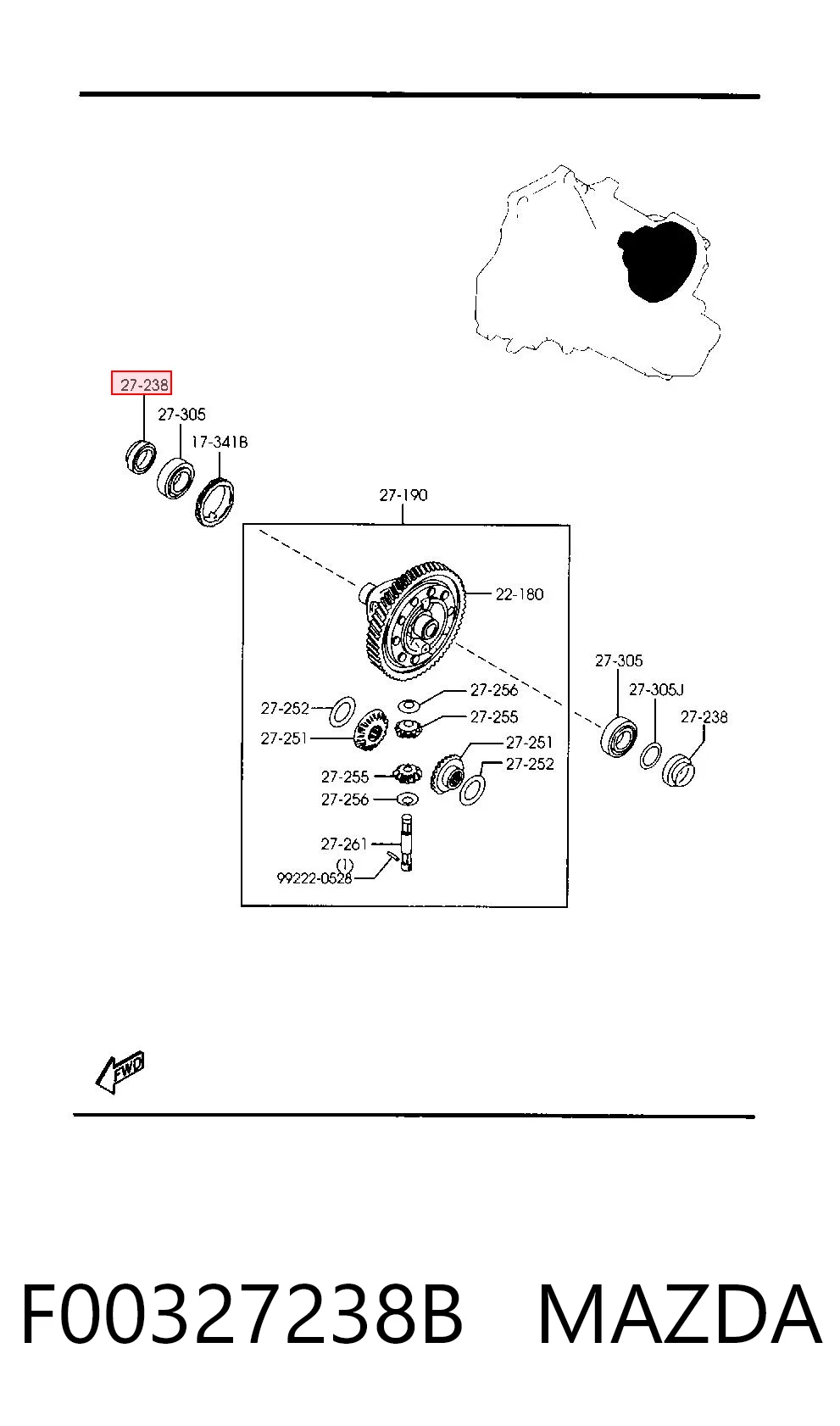 F00327238B Mazda