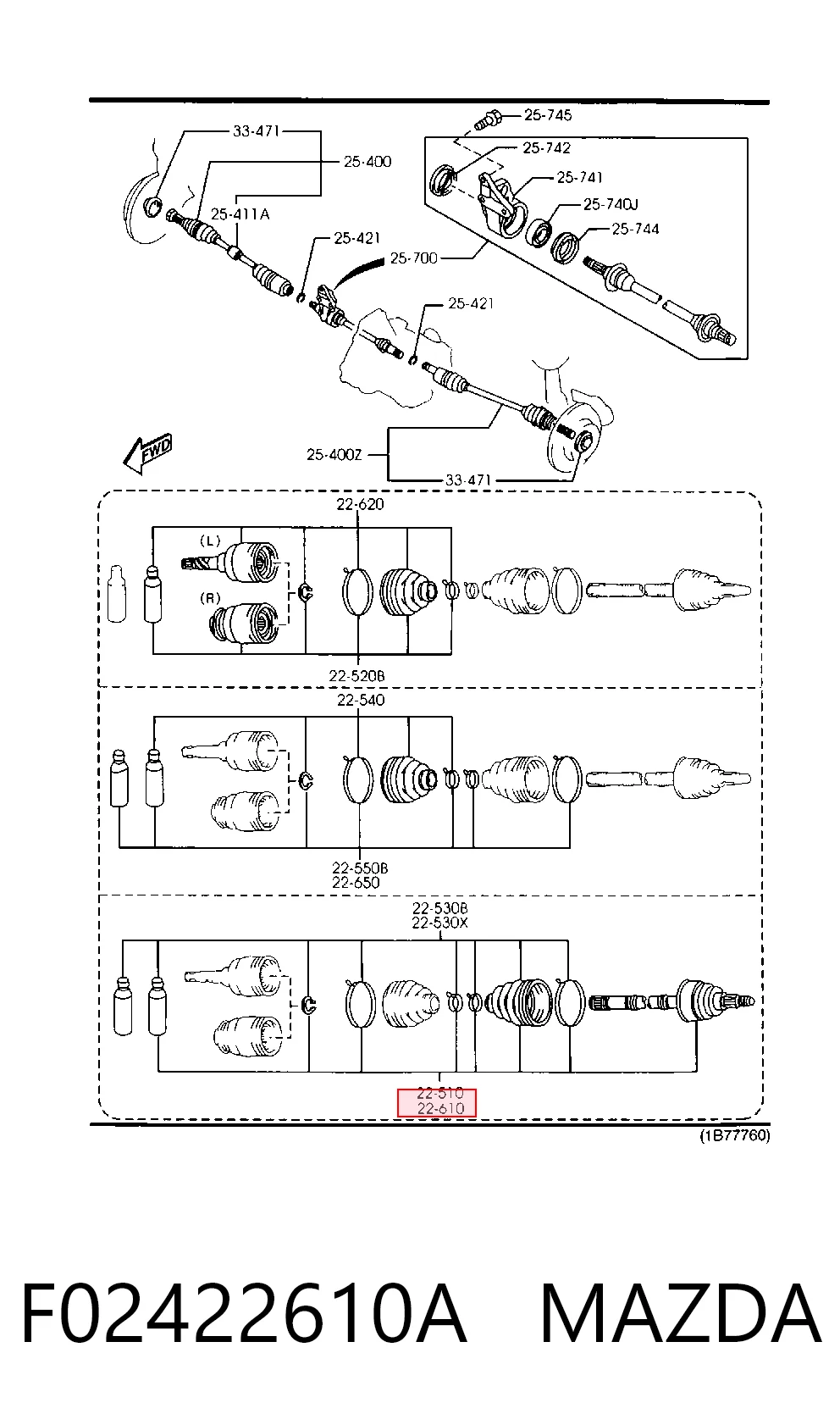 F02422610A Mazda