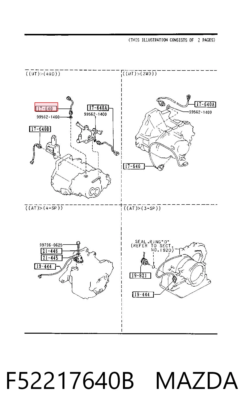 Comprar Interruptor de marcha atrás Mazda 323 F IV BG