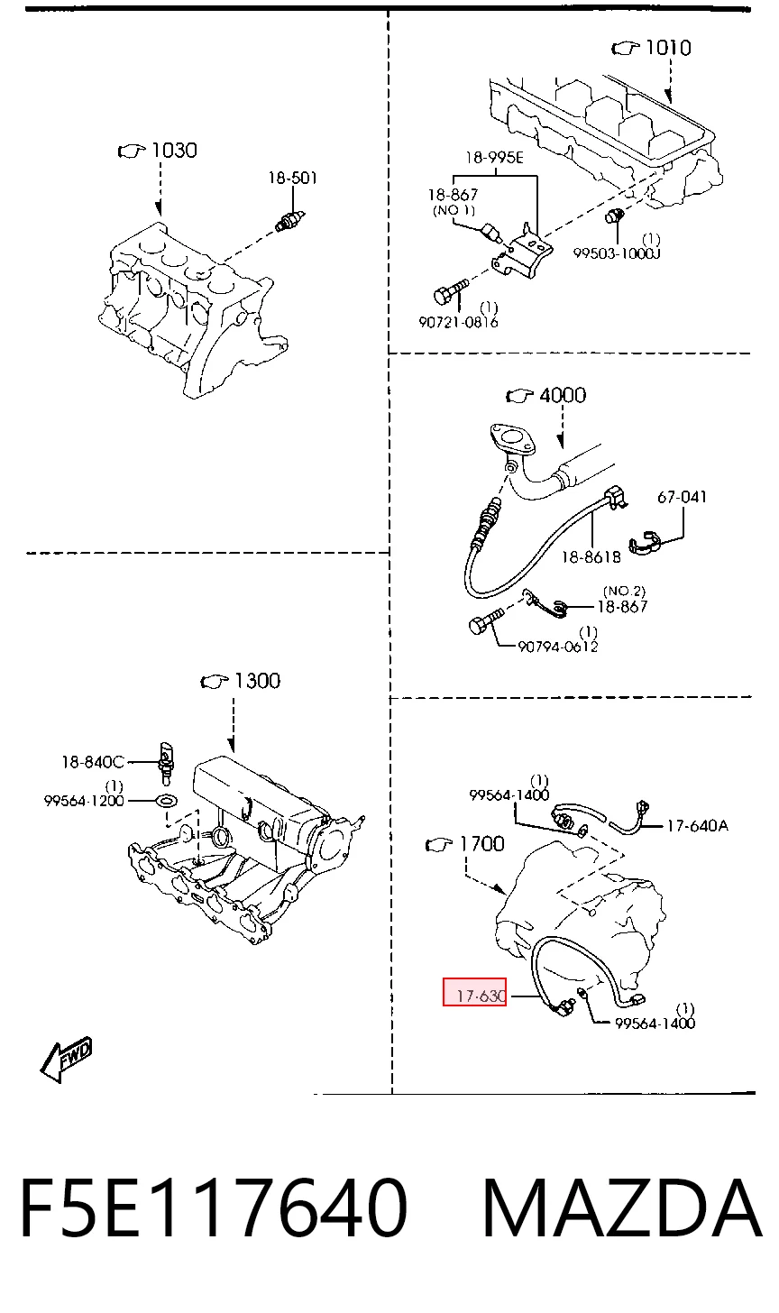 Interruptor de marcha atrás para Mazda 3 BM, BN