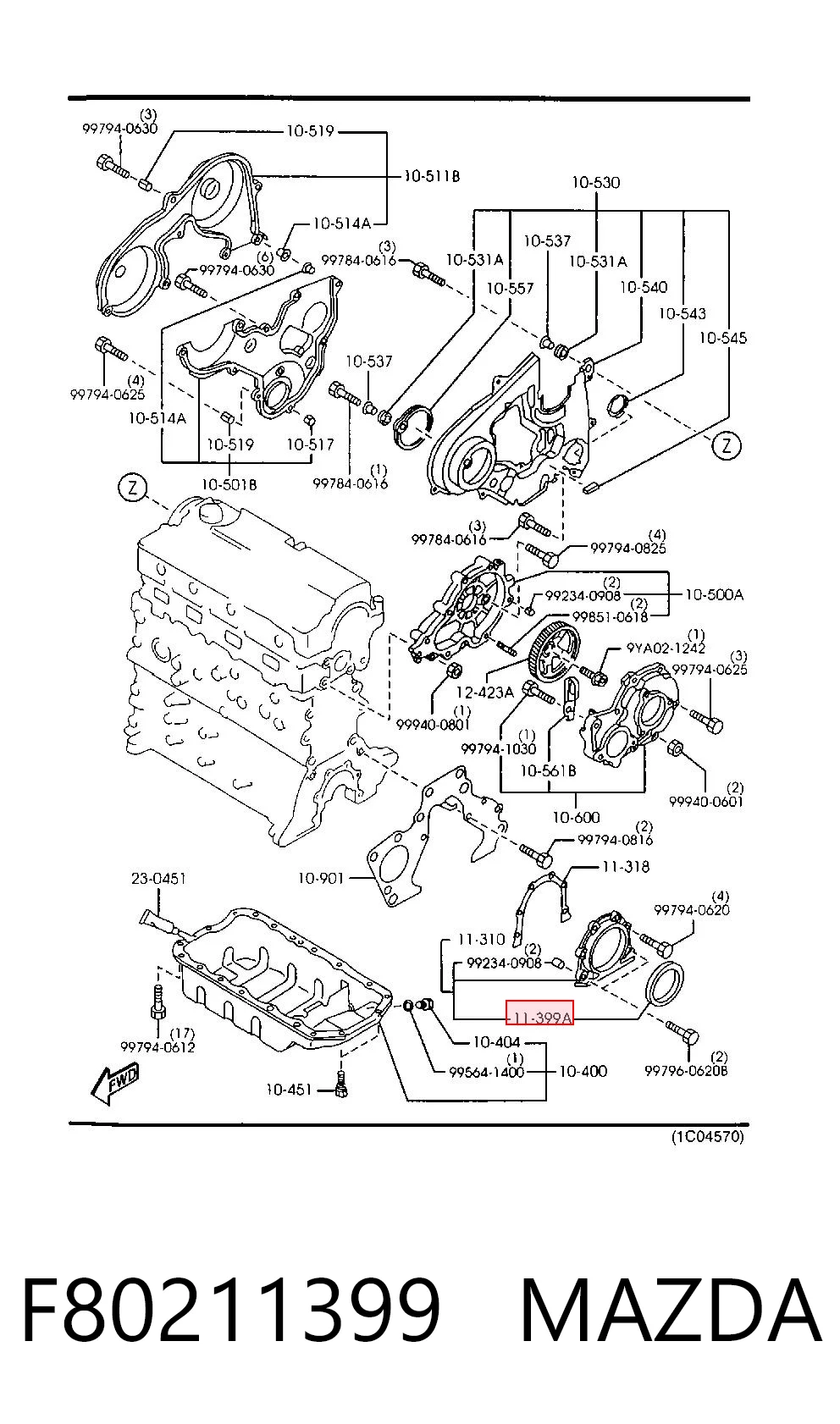 F80211399 Mazda