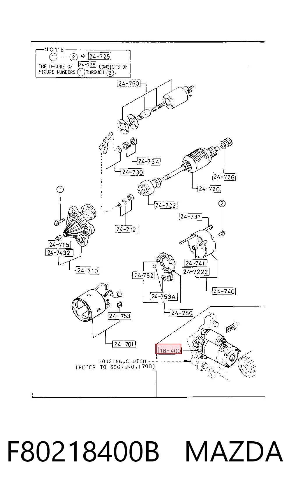 F80218400B Mazda