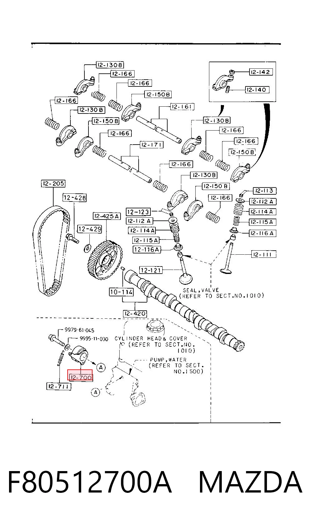 F80512700A Mazda