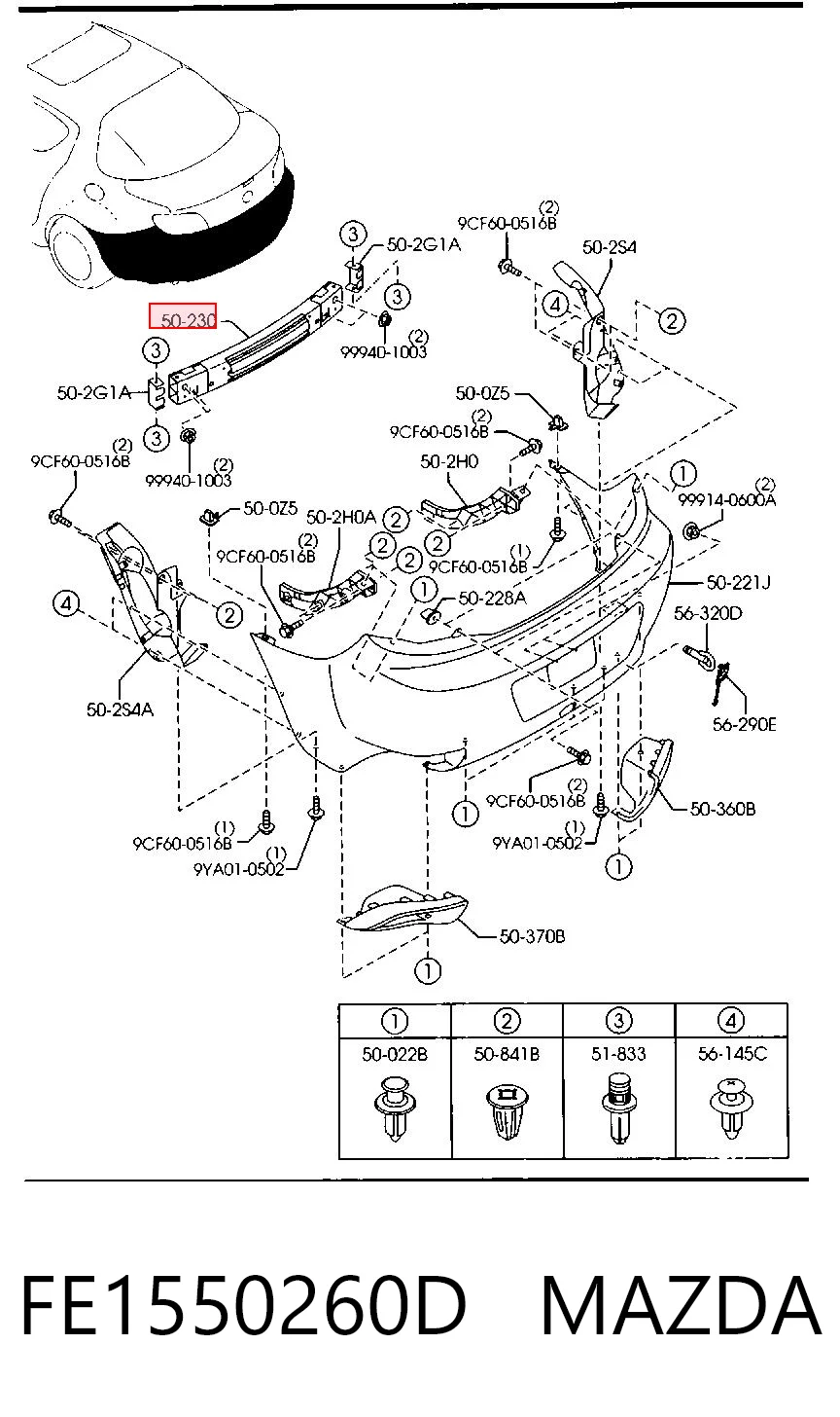 Refuerzo de parachoques trasero Mazda RX-8 coupé (SE) (2003 - 2012) precio, desde 402,32 EUR