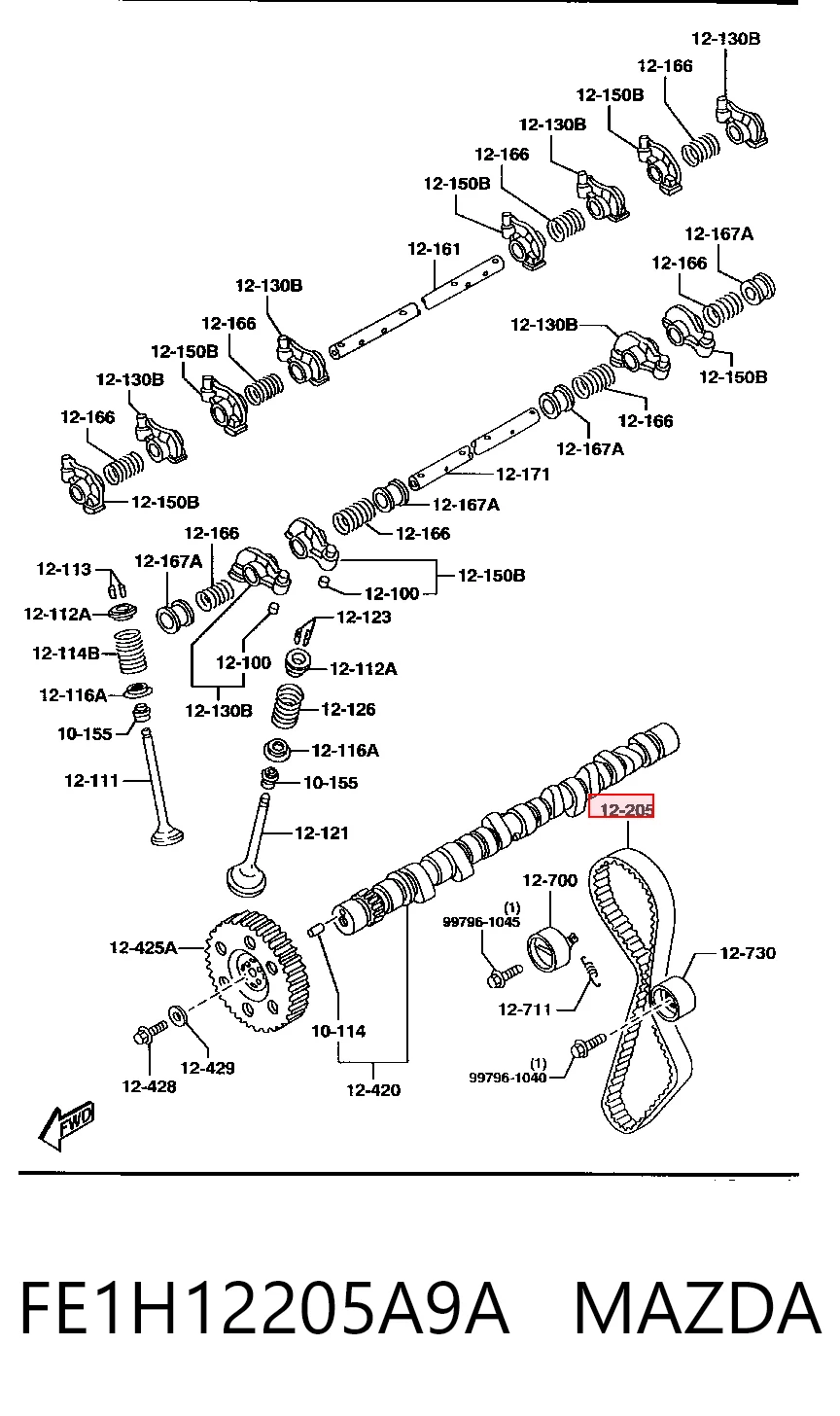 FE1H12205A9A Mazda