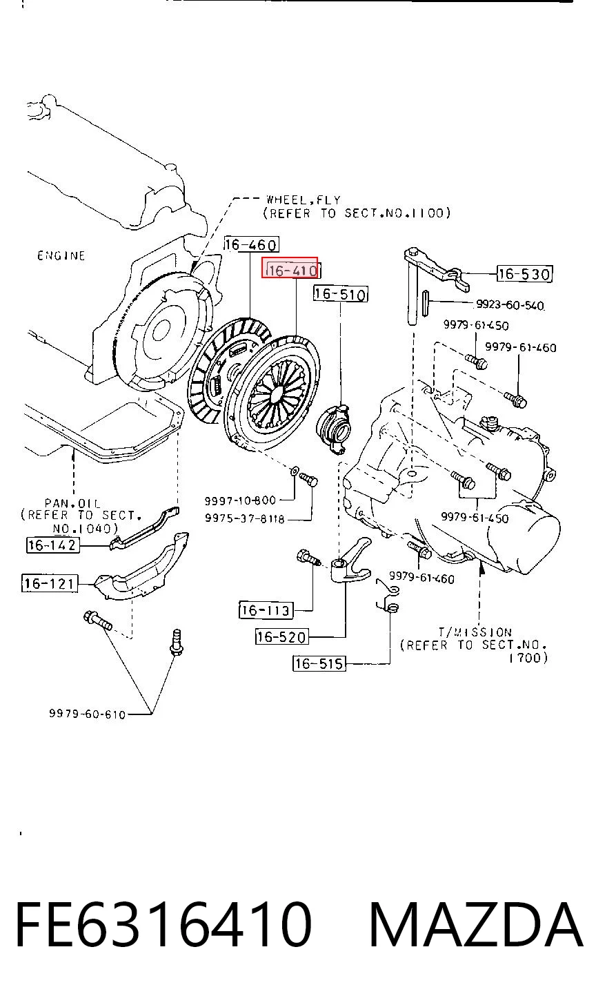  Plato de presión de embrague Mazda 626 3