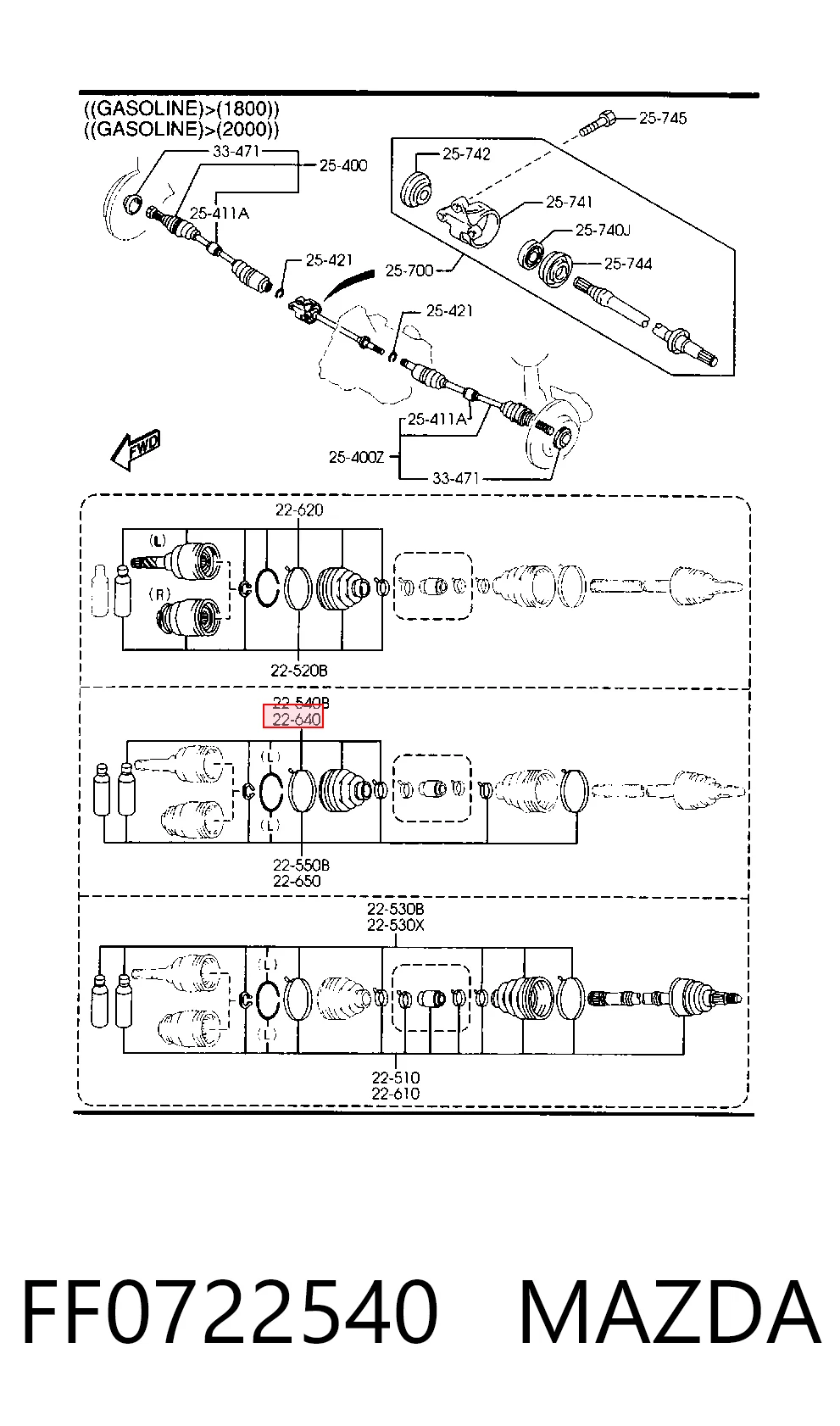Fuelle transmisión delantero exterior Mitsubishi Lancer VI desde 12,74 €
