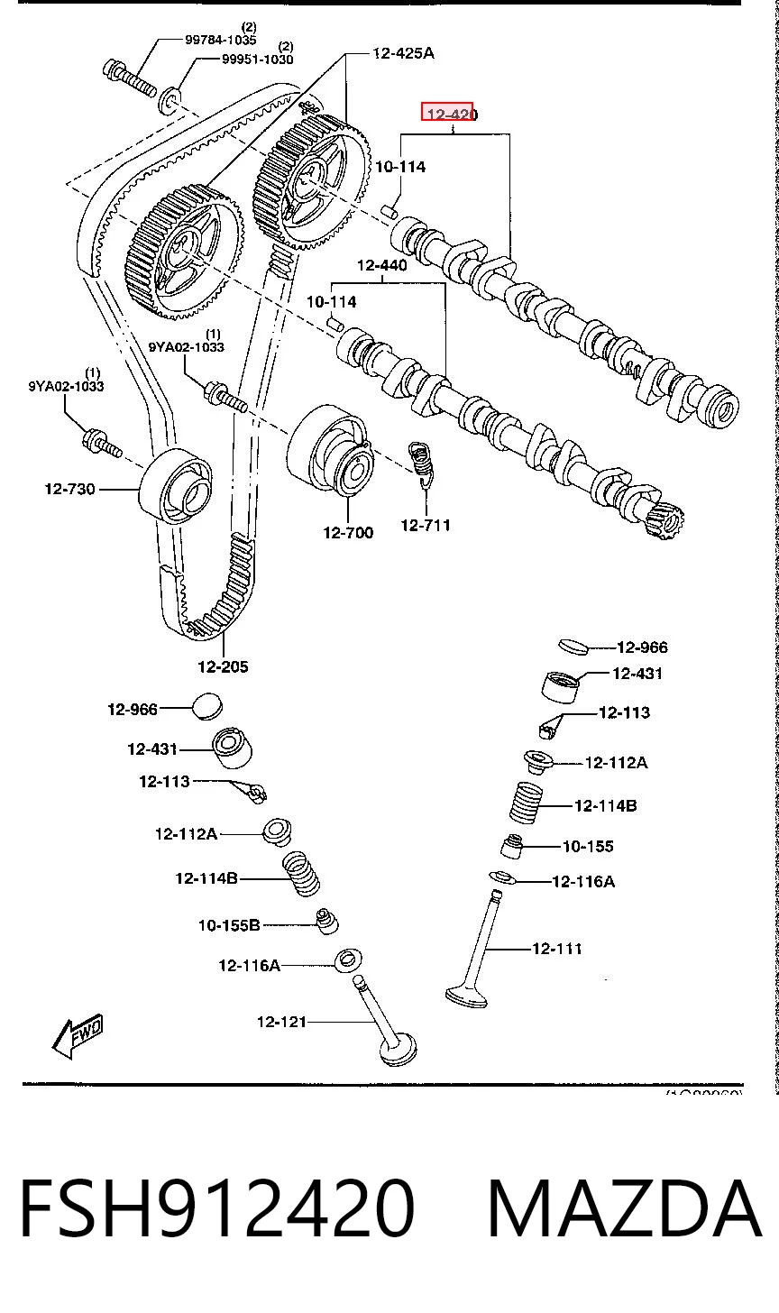 Comprar Árbol de levas de admisión Mazda 626 V GF a bajo precio