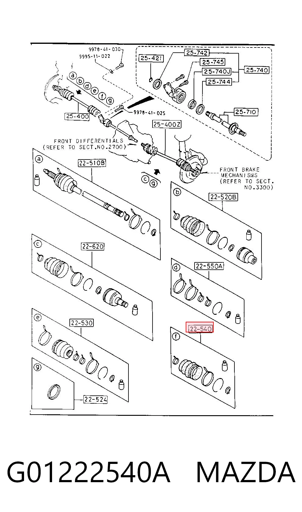 G01222540A Mazda