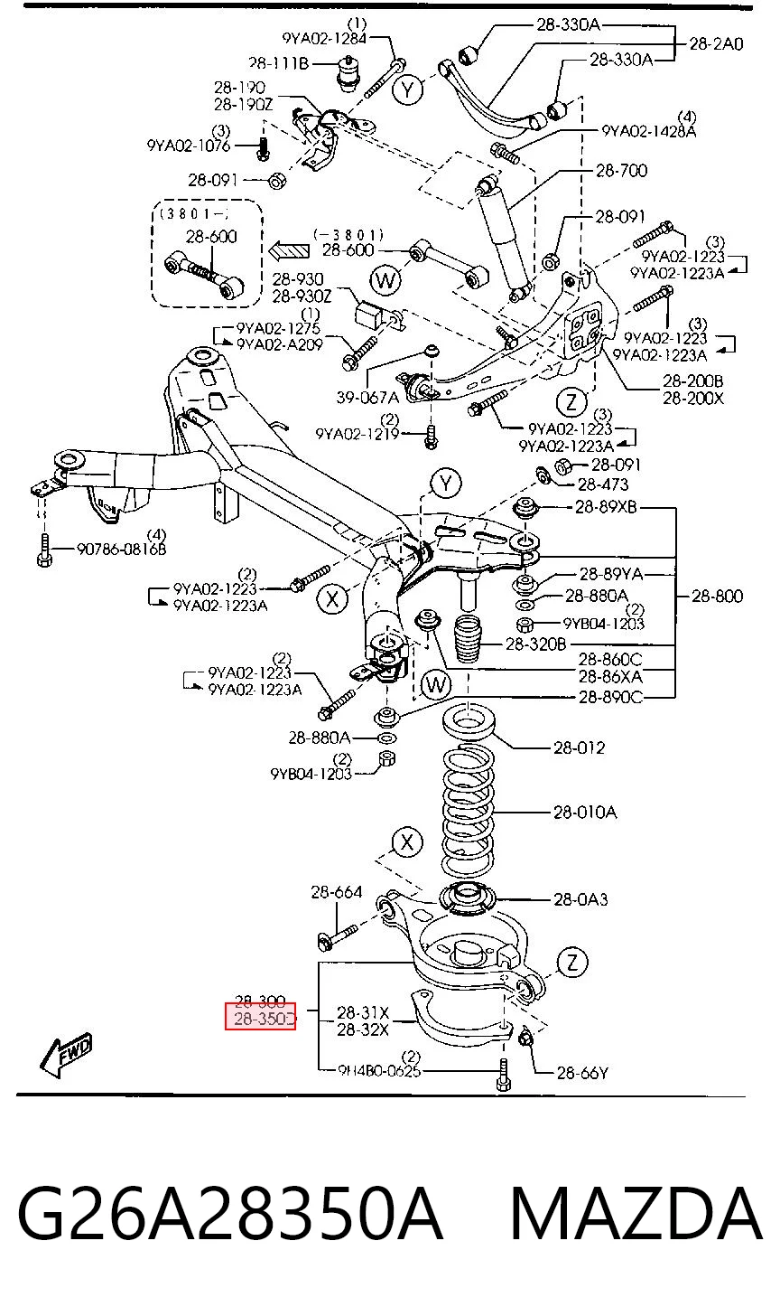 G26A28350A Mazda