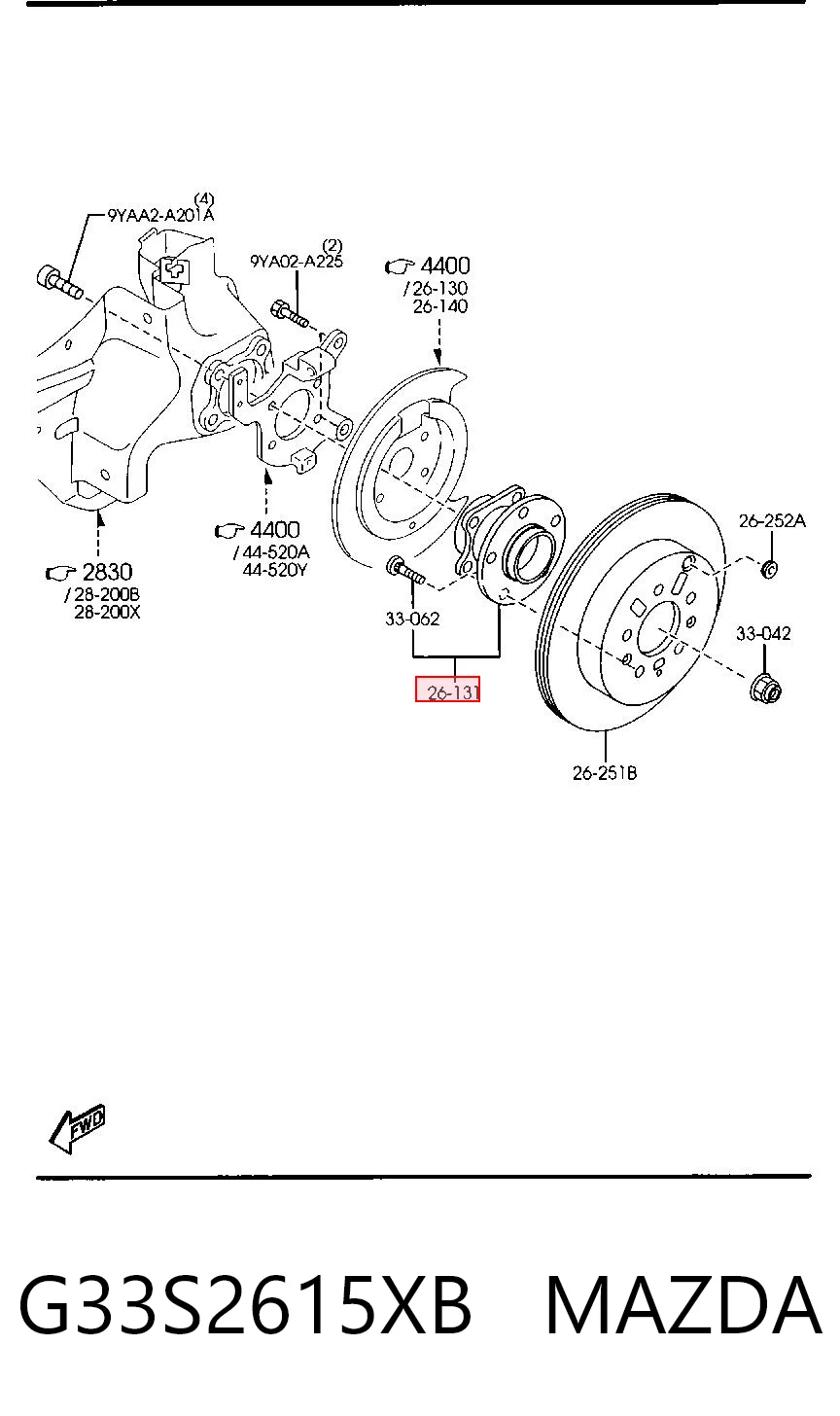 G33S2615XB Mazda