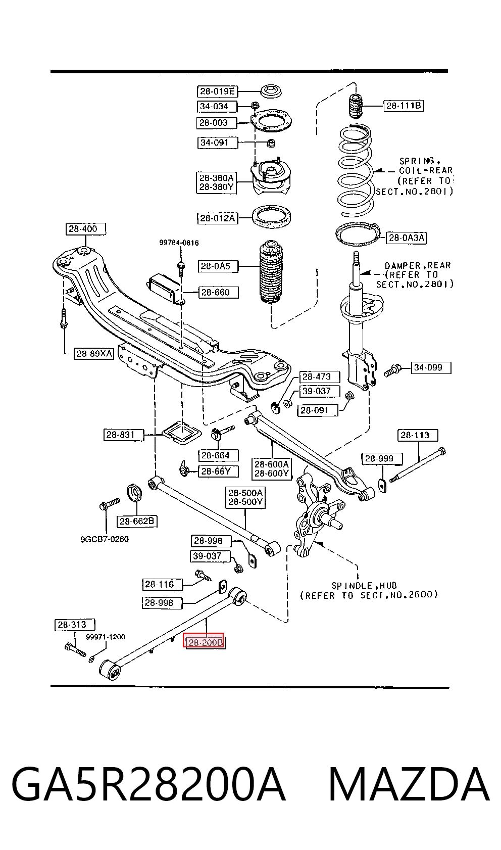 GA5R28200A Mazda