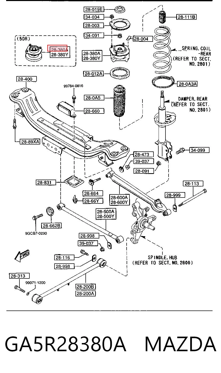 GA5R28380A Mazda