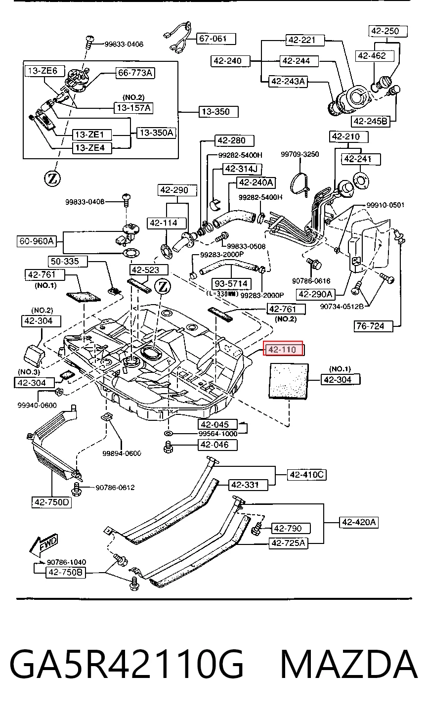 Comprar Depósito de combustible Mazda 626 IV GE a bajo precio