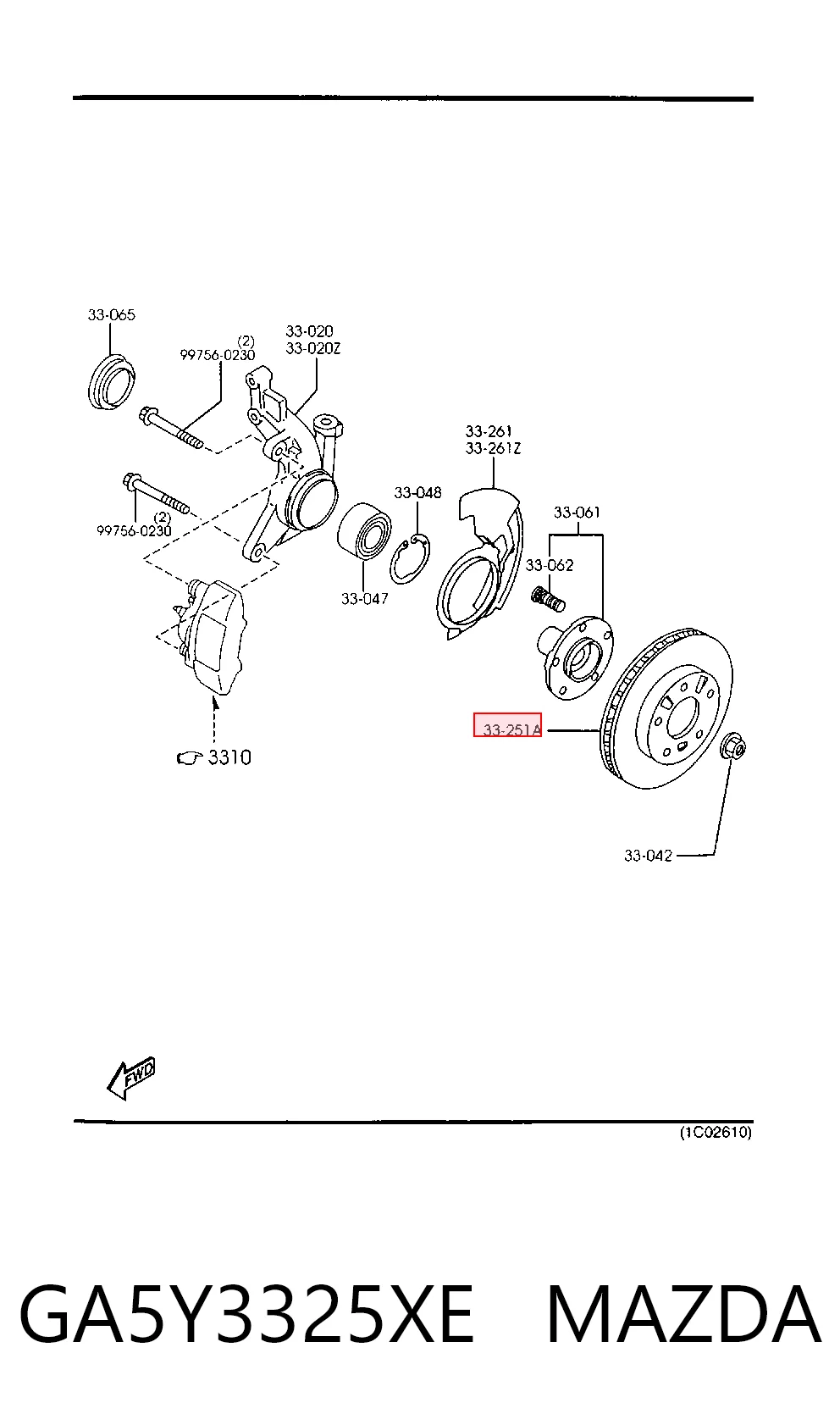 Comprar Disco de freno delantero Mazda 626 IV GE a bajo precio