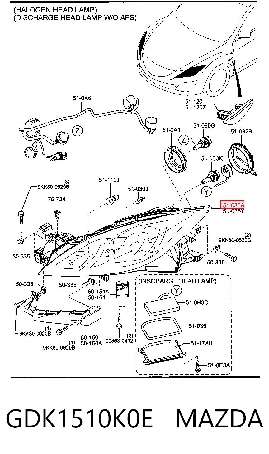 GDK1510K0E Mazda